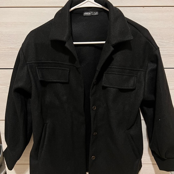 Button Front Shacket - Picture 2 of 2